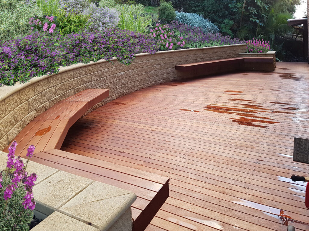 Sloping Backyard Landscape Design (Panorama) | Garden Design Solutions