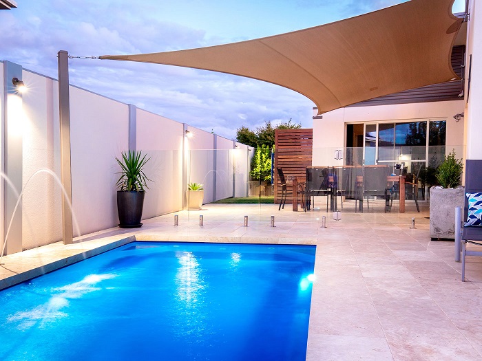 Courtyard Swimming Pool Design Idea