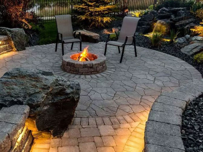 Outdoor Area With Fire Pit & Paving Outdoor Area With Fire Pit & Paving