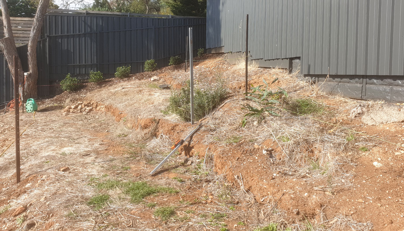 Timber Deck Location Before Construction